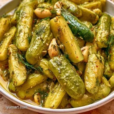 Quick 25-Minute Dill Pickles Recipe Card