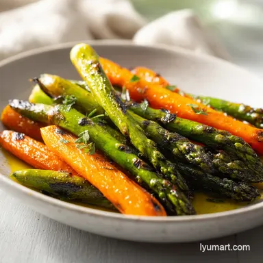 Roasted Asparagus and Carrots for 4
