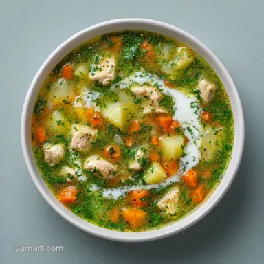 Russian Sorrel Soup with Chicken