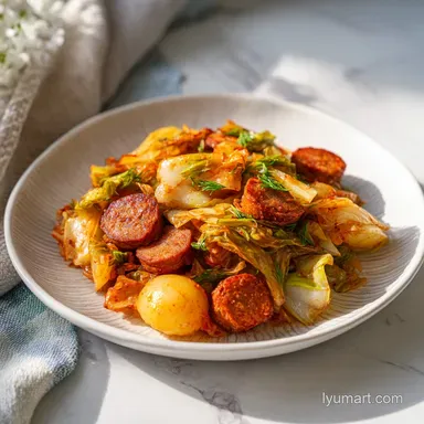 One Pot Sausage Cabbage Potato Dinner in 40 Min