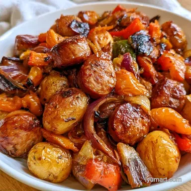 Sausage Foil Packets for 4 Servings