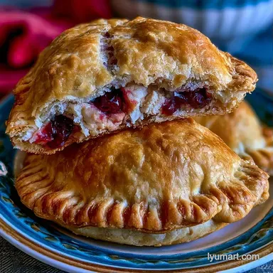 Savory Cherry Hand Pies with Puff Pastry Recipe Card