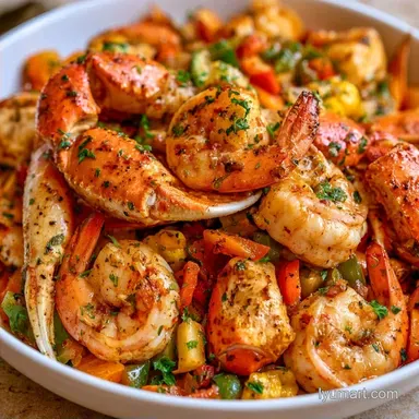 Seafood Foil Packets with Crab Legs
