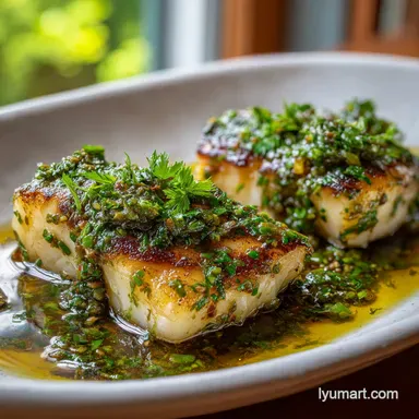 Seared Cod Herb Butter Sauce: 20 Min