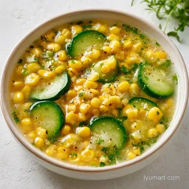 Simple Light Summer Soup in 45 Minutes Recipe Card