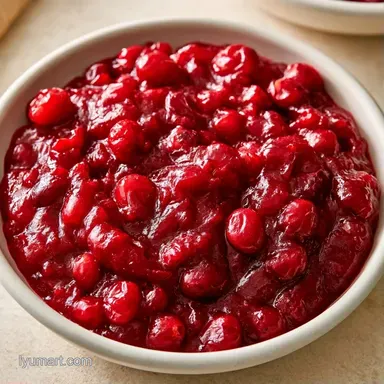 Spiced Cranberry Sauce with Orange Juice Recipe Card