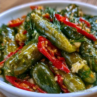 Spiced Dill Pickle Recipe with Chilies