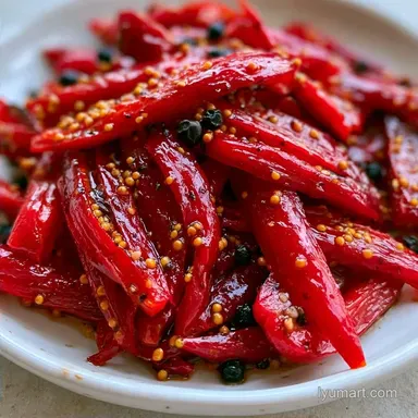 Spicy Red Pepper Pickles: Tangy and Crisp