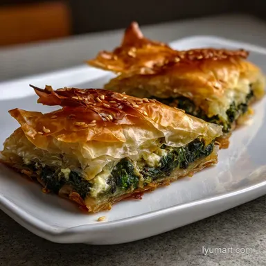 Phyllo Dough Recipe with Spinach and Feta Bake
