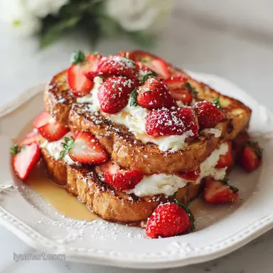 Stuffed French Toast with Strawberries in 20 Min