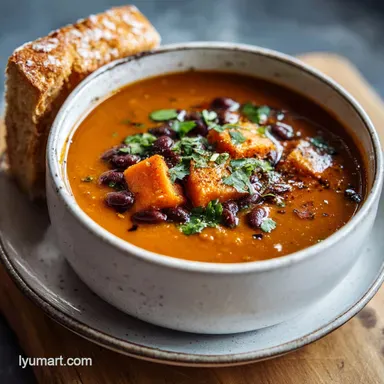Sweet Potato Black Bean Soup: Hearty & Ready in 30 Min