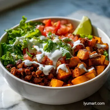 Sweet Potato Taco Bowl for 4 Servings