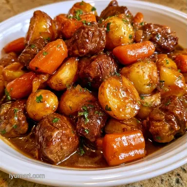 Tin Foil Stew for 4 Servings: Tender Recipe Card