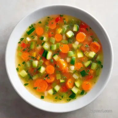 Vegan Summer Vegetable Soup in 26 Mins