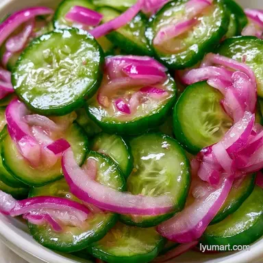 Pickled Cucumbers with White Vinegar Recipe Card