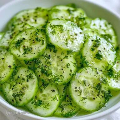 White Vinegar Pickles with Fresh Dill Recipe Card