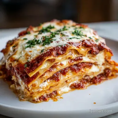 World's Best Lasagna Recipe with Bechamel Recipe Card
