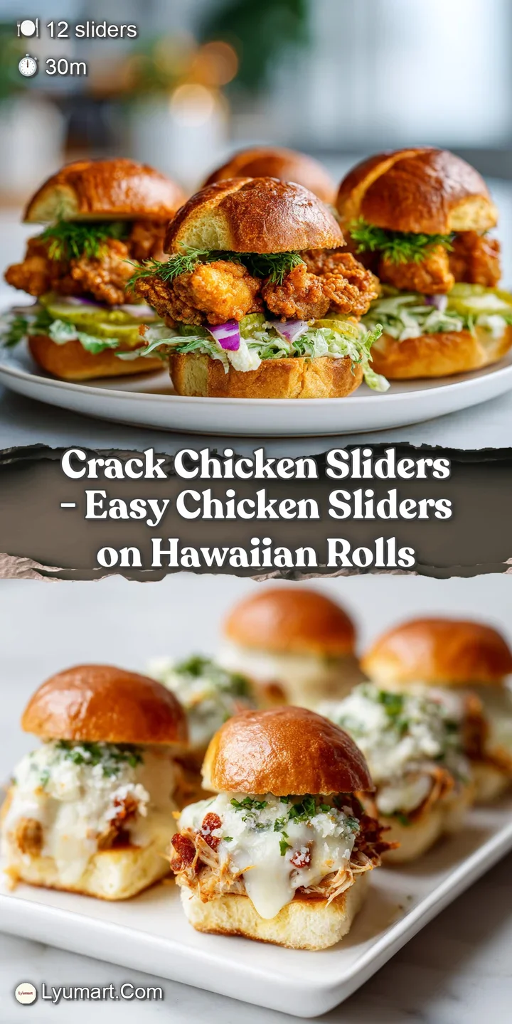 Close-up on a succulent, creamy chicken filling peeking from a toasted slider bun, glistening with melted cheese.