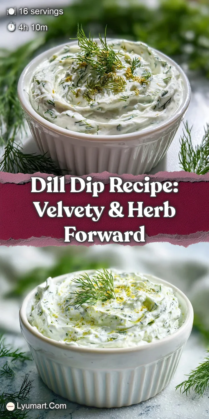 Close-up of velvety dill dip, showcasing its creamy texture and flecks of fresh dill, creating an irresistible appetizer.