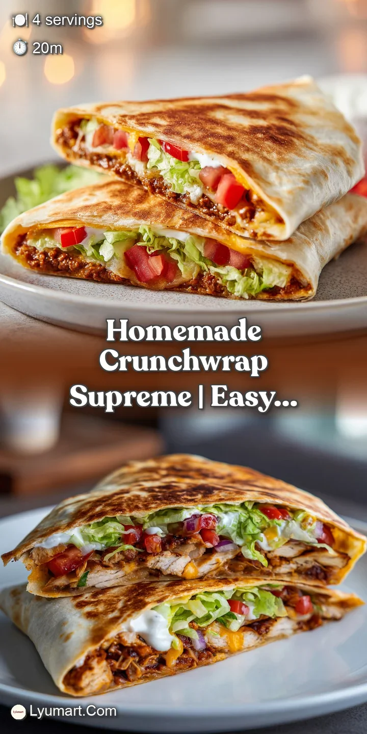 Close-up of a perfectly toasted crunchwrap, showing melted cheese oozing from crisp tortilla edges.