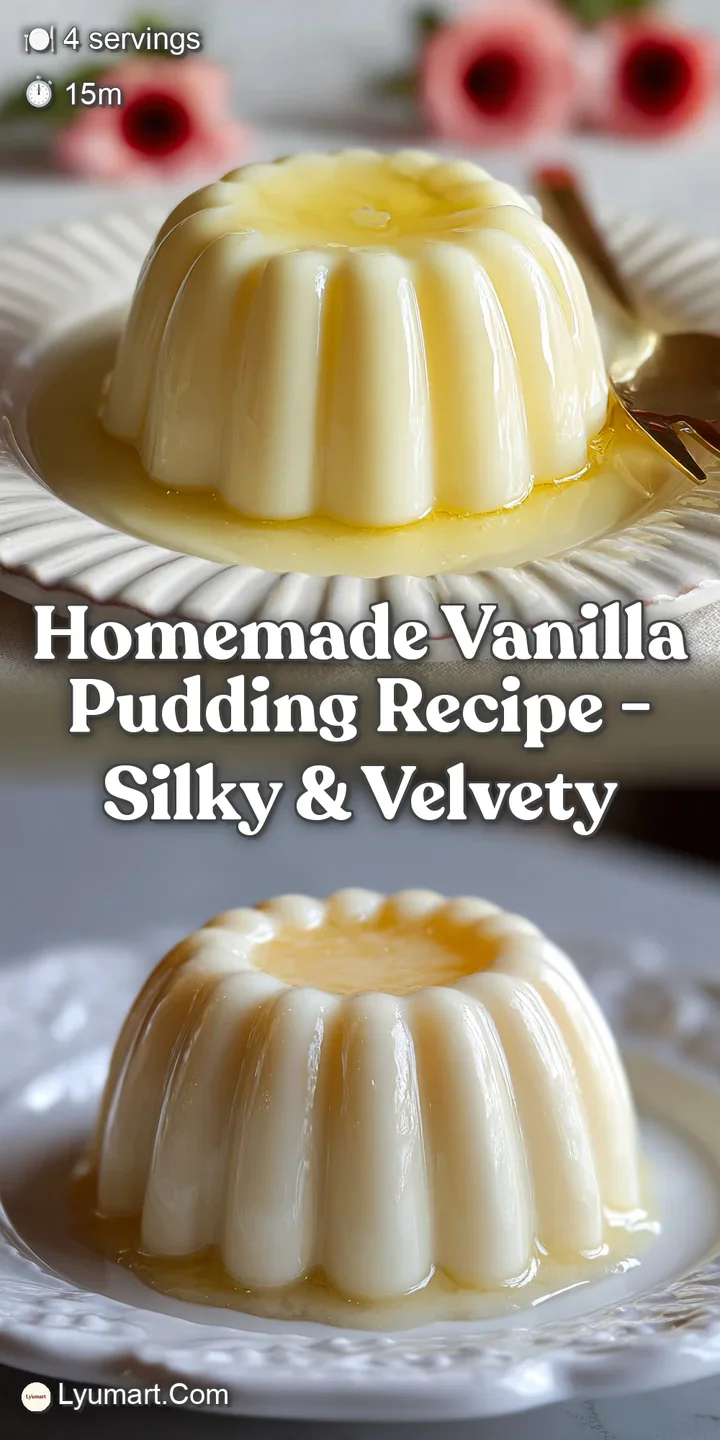 Vanilla Pudding Recipe: Silky, Velvety Custard - appetizing dish ready to serve