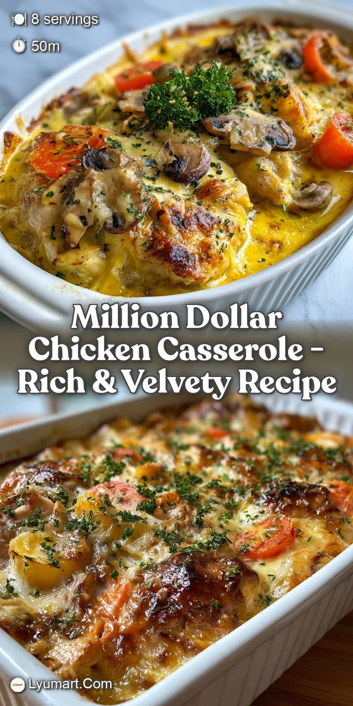 Million Dollar Chicken Casserole Recipe for Ultimate Comfort - appetizing dish ready to serve