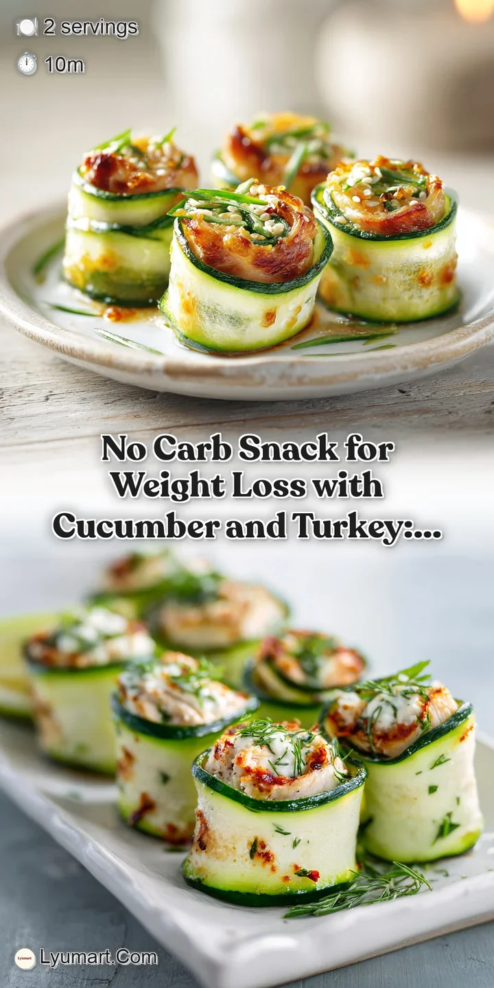 Close-up showcases refreshing cucumber cups filled with delicious pink turkey, its texture complemented by the fresh green...