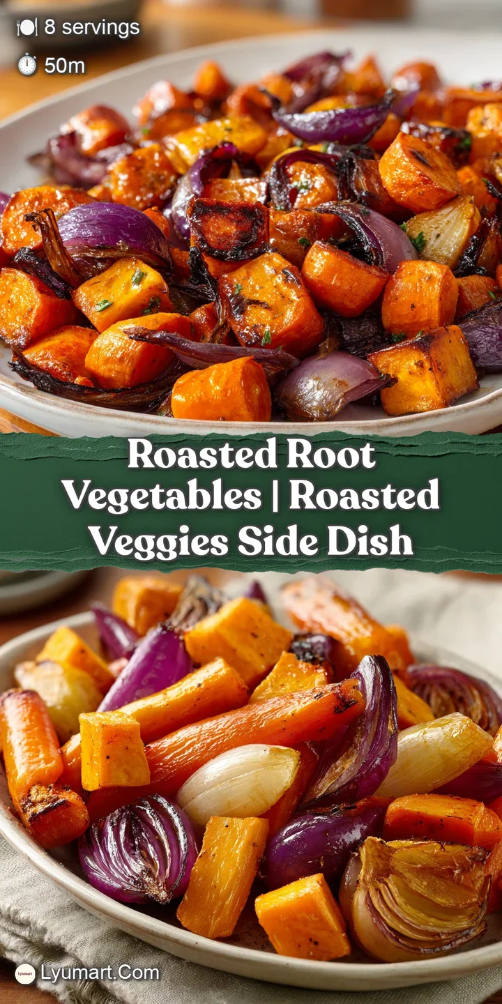 Close-up of glistening, honey-glazed carrots and earthy beets with charred edges and a pinch of flaky salt.