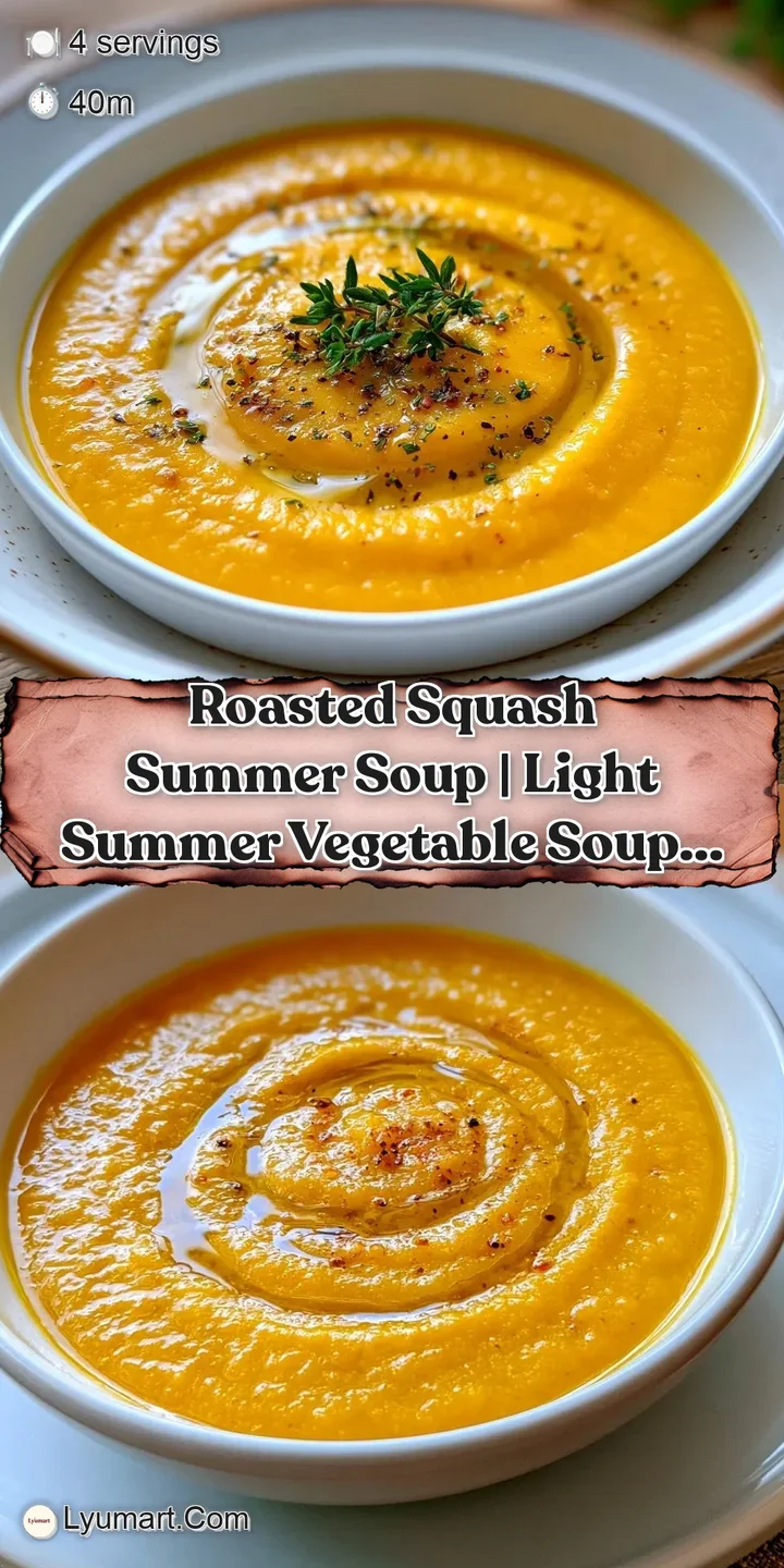 Close-up of velvety orange soup with glistening oil droplets and a crispy golden crouton dipping into the surface.
