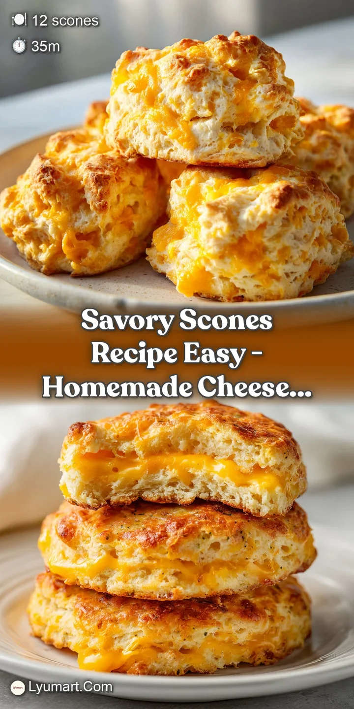 Extreme close-up of a warm, crumbly scone showing melted sharp cheddar pockets and a lightly salted, crisp crust.