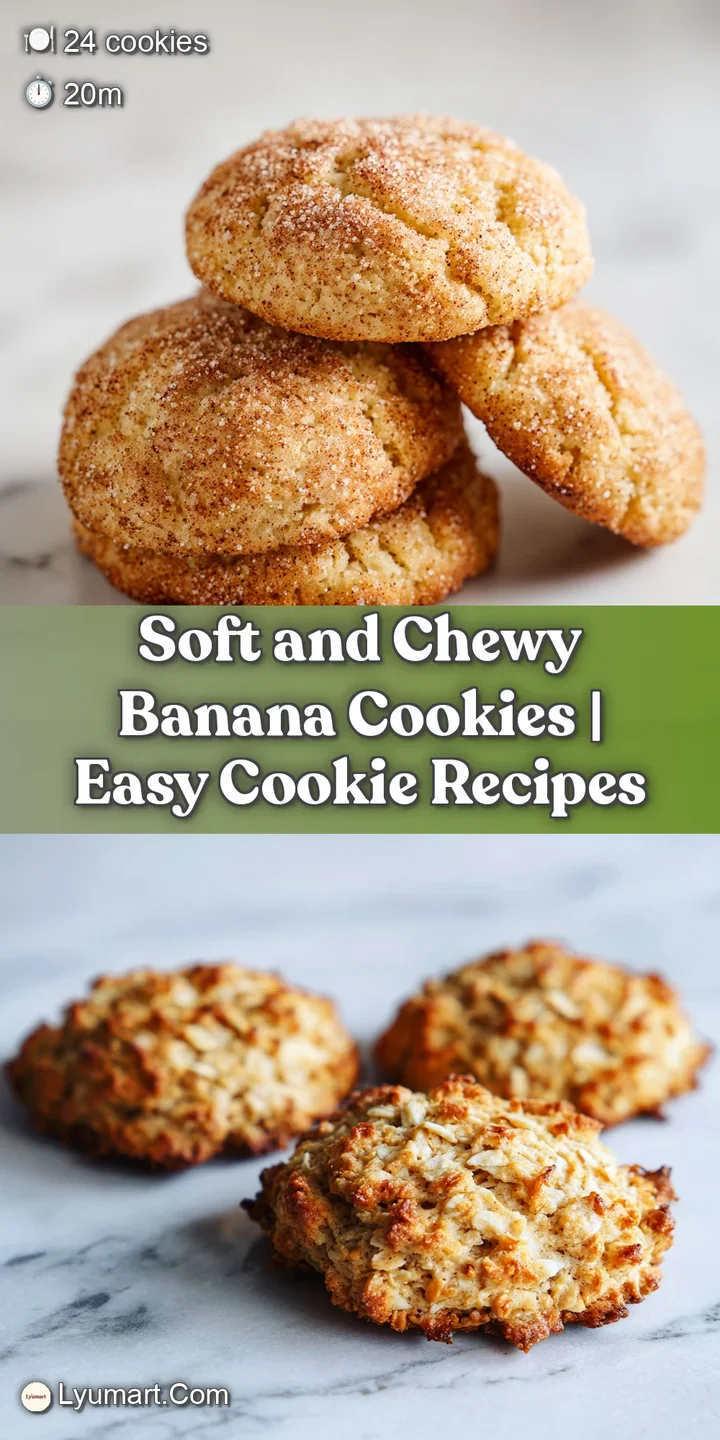 Close-up of a single, perfectly baked banana cookie with a soft, yielding texture and visible banana pieces.