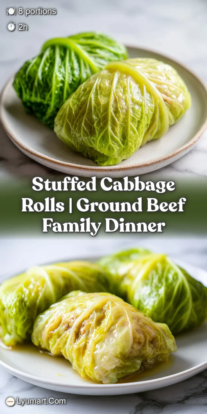 Close-up of a sliced cabbage roll revealing savory ground beef and rice filling under a glossy, vibrant red sauce