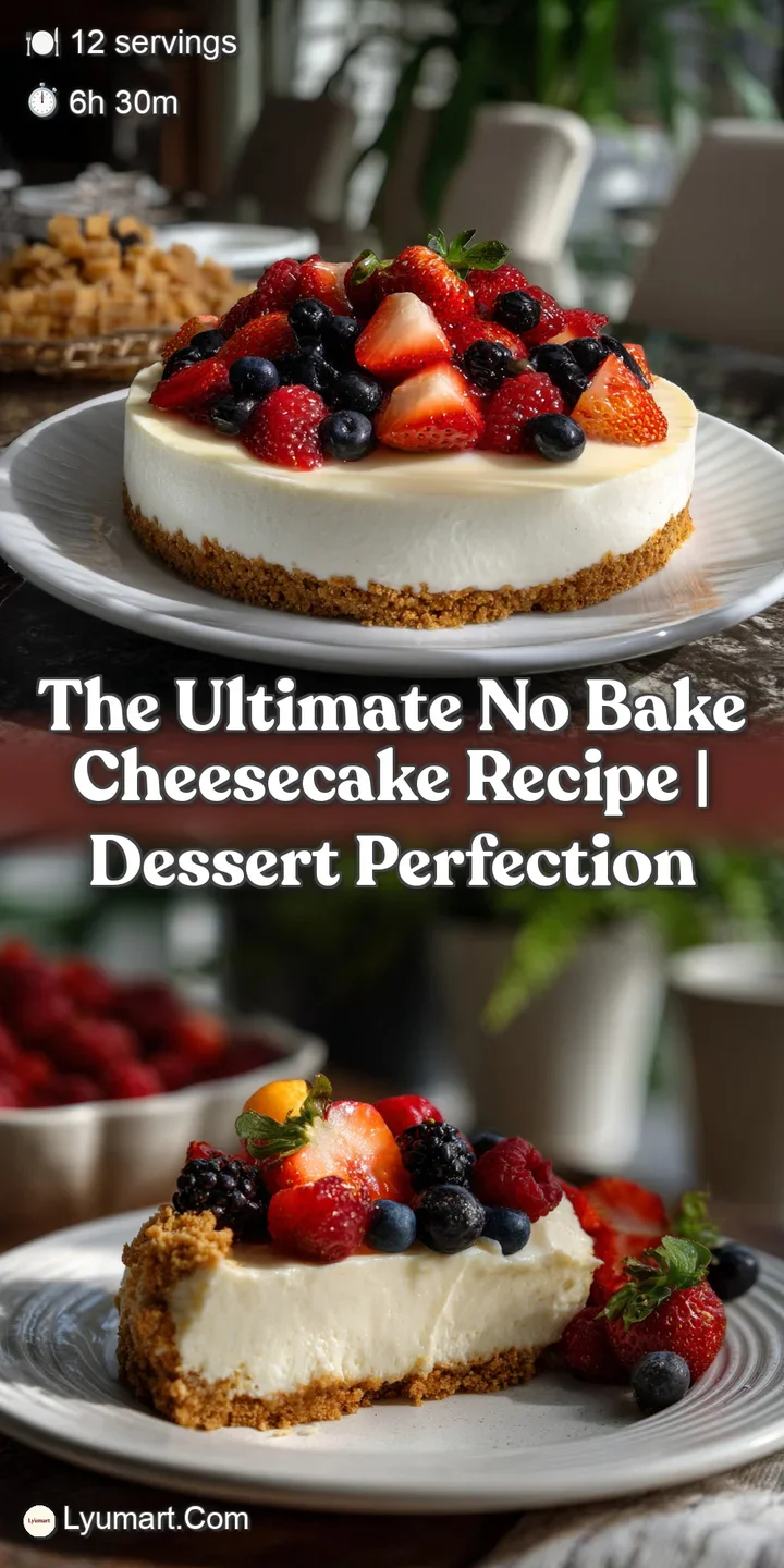 Close-up of a creamy cheesecake slice, showcasing the light, airy texture of the filling and a tantalizing glimpse of the ...