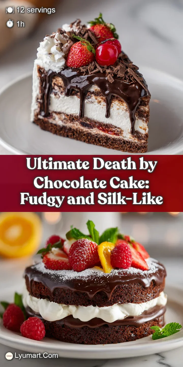 Close-up: decadent chocolate cake, shiny glaze, and cocoa dusting creating a tantalizing texture contrast.