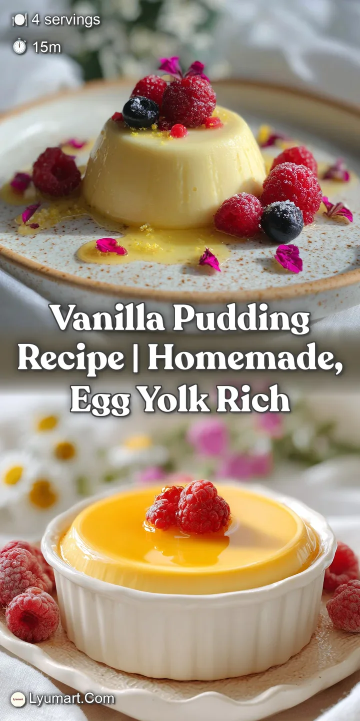 Vanilla Pudding Recipe: Silky, Rich Custard - appetizing dish ready to serve