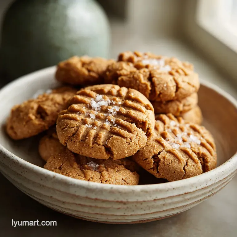 3 Ingredient Peanut Butter Cookies with Vanilla