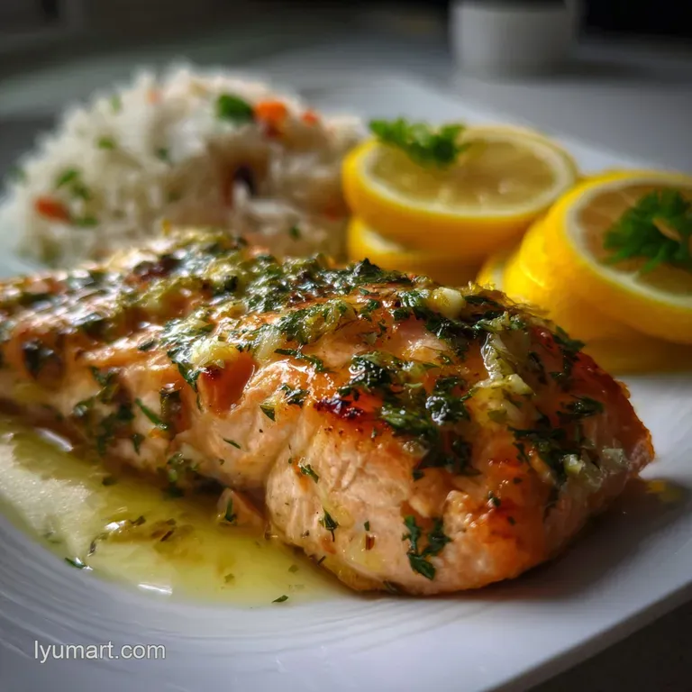 Baked Salmon with Lemon and Garlic