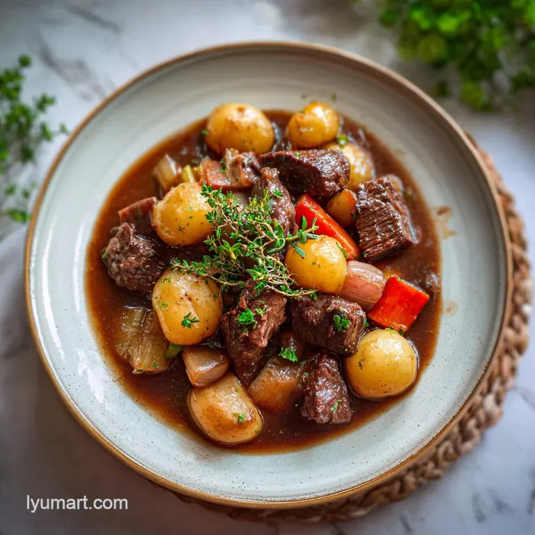 Beef Bourguignon: Tender and Rich