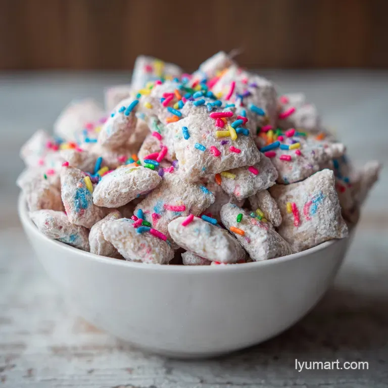 Birthday Cake Puppy Chow: A Crunchy Celebration