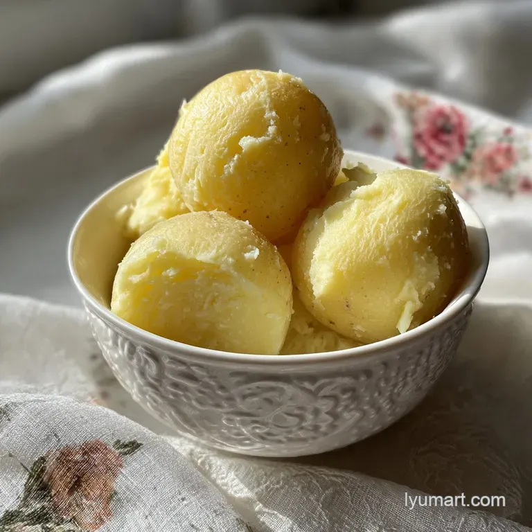 Boiled Potatoes for Mashed Potatoes with Garlic and Butter