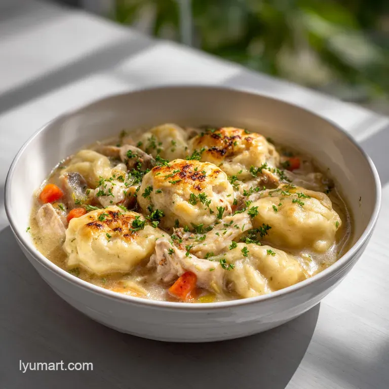 Chicken and Dumplings: Velvety Broth