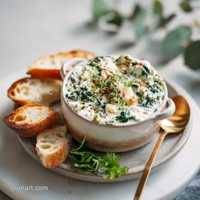 A swirl of vibrant green dip in a rustic bowl, topped with a sprinkle of fresh herbs.