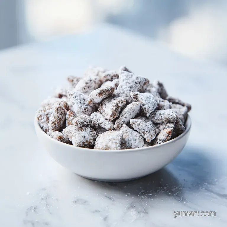 Puppy Chow Muddy Buddies: Snowy Velvet Crunch