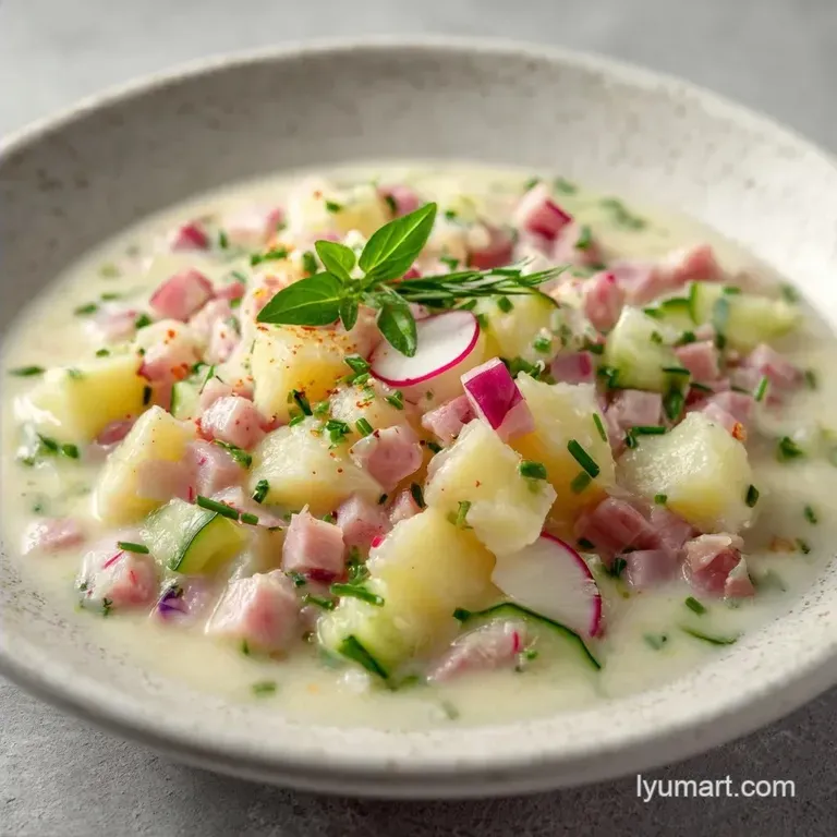 Classic Russian Summer Soup: Authentic Okroshka