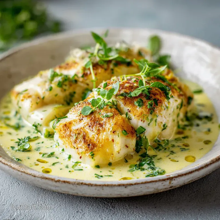 Baked Cod in Coconut Lemon Cream