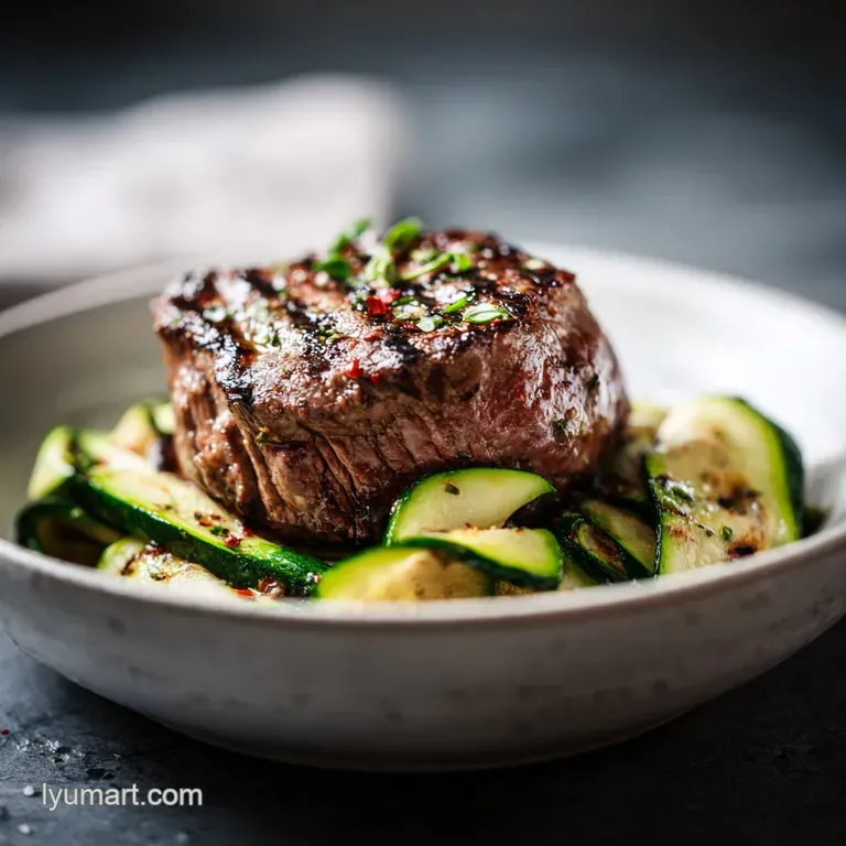 Cozy Grilled Steak Bowl with Zucchini
