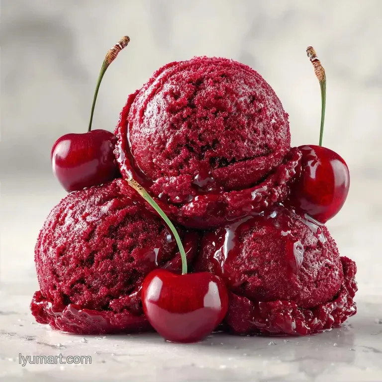 Creamy Cherry Gelato: Rich and Dense