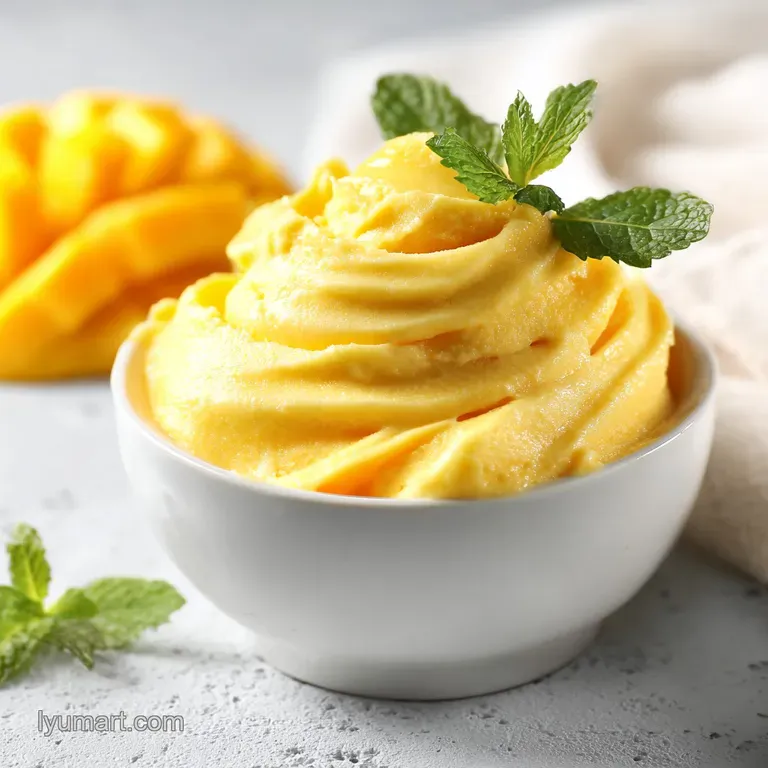 Ultra-Smooth Mango Ice Cream