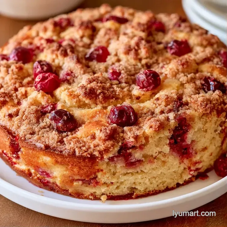 A thick slice of moist cake on a white ceramic plate, drizzled with glaze and sprinkled with cinnamon sugar.