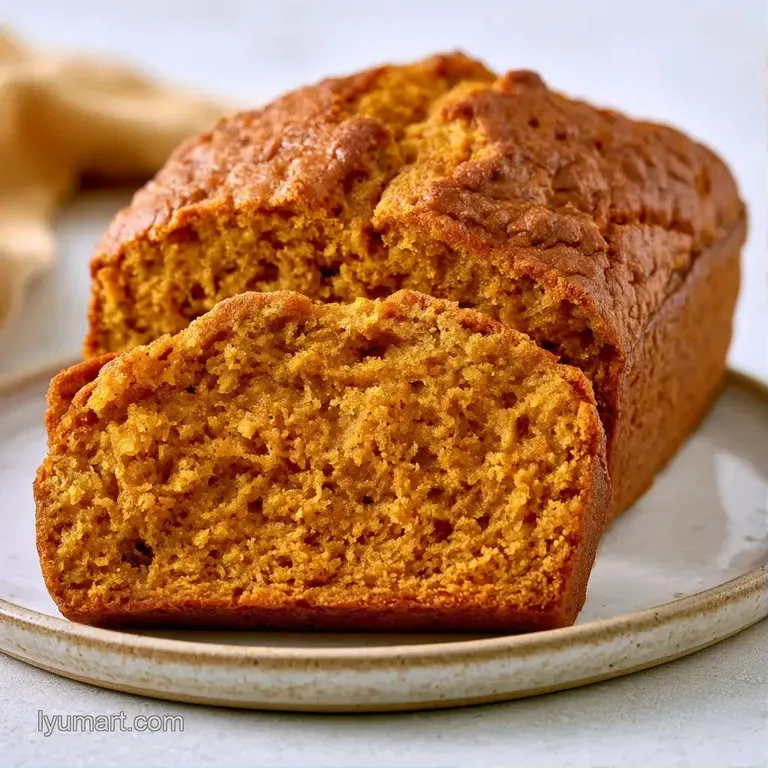 A thick slice of warm orange cake topped with a melting pat of salted butter on a minimalist white ceramic plate.